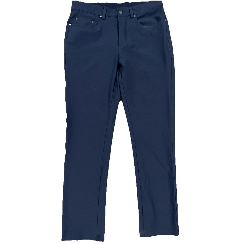Greg Norman Pants Golf Mens 30x30 Straight Leg Lightweight Pockets Stretch Blue